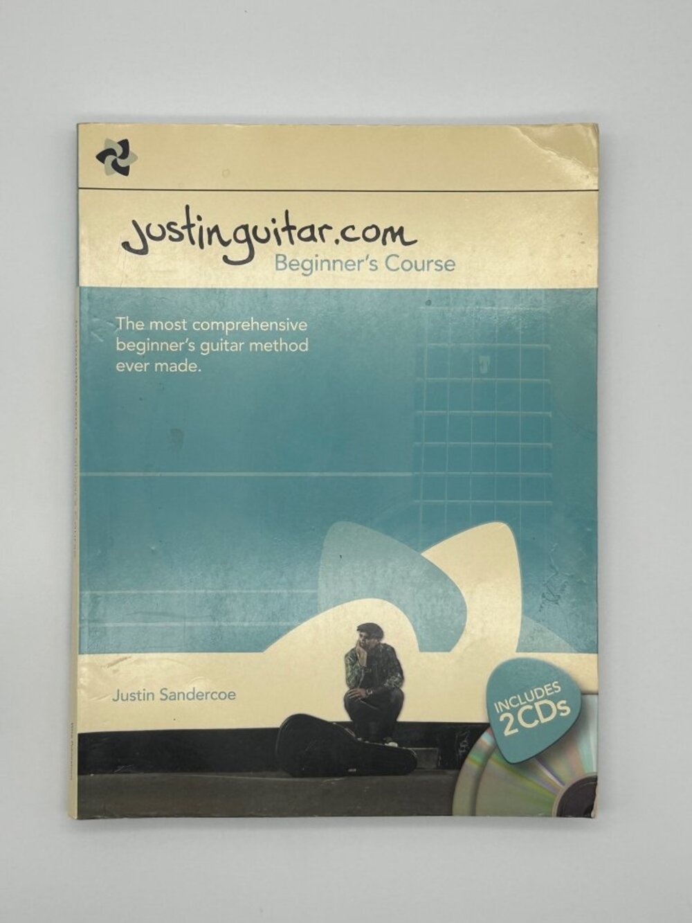 Justin Sandercoe Guitar Beginners Course Book & 2 CDs Acoustic & Electric Guitar